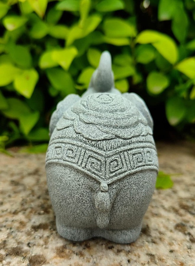 livelyfish Aquarium Elephant Statue Fish Tank Decorations Asian Foo Dog Statue Sculpture Feng Shui Ornaments for Pet Betta Fish Rest Fish Tank Decor, E - Image 5